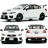 PAUDI MODEL 1/64 ミニカー Subaru WRX STI S208 右ペプチド ダイキャスト モデルカー ホワイト