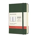モレスキン 手帳 2021年 1月始まり 12ヶ月 デイリーダイアリー ハードカバー ポケットサイズ マートルグリーン DHK1512DC2