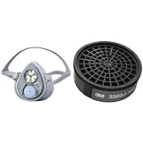 3M 防毒マスク 面体 3200 M/Lサイズ & 吸収缶 酸性ガス用 3302J