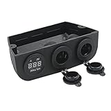 Pixnor 12 – 24 V車SUV出荷シガレットライターソケットスプリッタ2 USBポート 092719VEAH45005