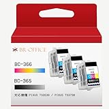 BR-office BC-365XL/366XL 詰め替えインクカートリッジ キャノン用 CANON用 BC-365 ブラクラ BC-366 カラー 3個 COLOR 対応機種:PIXUS TS3530 TS3730【説明書付き／個別包装】