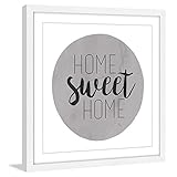 Marmont Hill Home Sweet Home Framed壁アート 24x24 MH-DIAALC-22-WFP-24
