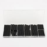 Beho-240Pcsポリオレフィン2：1/3：1ハロゲンフリー熱収縮 チューブキット 12サイズ