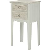 電話台(FAX台/ルーター収納) 【ラフィネ】木製 引き出し収納付き アンティーク調 (インテリア家具) 【完成品】