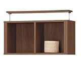 白井産業 【SHIRAI】 上置き棚 ダークブラウン SPR-4580U DK