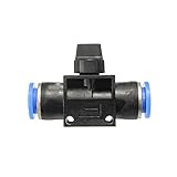 Homyl 全４サイズ選べる　真鍮　プラスチック製　 空気圧 ボール　バルブ　コネクタ　プッシュイン式継手　水ホースチューブ　 - 10mm