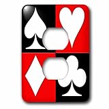 3dRose lsp_218680_6 Poker. Four Of A Kind. Aces. Popular Image. Best Seller. - 2 Plug Outlet Cover [