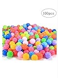 accguan 100個2.28 " / 5.8 CMカラフルなボール楽しいボールソフトプラスチック海洋ボールベビーキッドおもちゃSwim Pit Toy