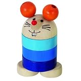 DETOA(デトア) 木製積み輪・積み木 『元気いっぱいマウスくん』 インテリア雑貨 チェコ製