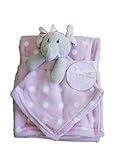 Elephant Security Baby & Plush Blankets Pink White Polkadots Polka Dots Blanket by SL Baby Collectio