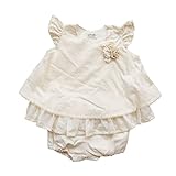 オーガニックコットン　小さなサンドレスとパンツの2点セット　日本製 Amorosa mamma　アモローサマンマ