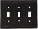 Amertac 84TTTVB 3 Toggle Steps Wallplate, Aged Bronze [並行輸入品]