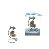 Lunaura Baby Keepsake - Set of 12 Boy Baby Sitting on Swing Moon Favors - Blue by Lunaura