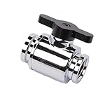 Barrow G1/4 Mini Valve with Aluminum Handle Silver Body Black Handle [並行輸入品]