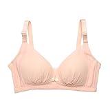 bestjpshopレディース 快適 通気性 リムなし 前ボタン 授乳 産後 妊婦 ブラジャー 母乳育児用ブラジャー