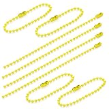 Pstyle. ボールチェーン キーホルダー アクセサリー 2.3mm 100個セット PST-127 (イエロー)