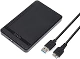 【USB3.0高速伝送】 2.5インチ hdd ケース USB3.0 HDD/SSD ケース 9.5mm/7mm 両対応 SSDケース ボックス SATA III 外付けハードディスク 5Gbps 高速データ転送 UASP対応 工具不要 120GB 128GB 240GB 256GB 500GB 512GB 1TB 2TB 3TBまで対応
