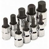 Pittsburgh 9 Piece 3/8 and 1/2 Drive SAE Hex Bit Socket Set by Pittsburgh