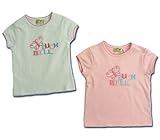 蝶々舞い ニット半袖Tシャツ（濠Du)ピンク110cm