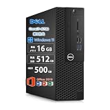 【整理済み品】デル デスクトップPC DE LL OptiPlex 3070 SFF 高性能第9世代インテル Core i7 9700/MS Office2019/最新Windows11 Pro/4KHD対応/DisplayPort/HDMI/USB3.0/3.5mmイヤホン端子/DVD/外付けWIFI (I79 3070, メモリ16GB/SSD512GB/HHD500GB)
