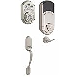 Kwikset SmartCode 910電子デッドボルトfeaturing Z - Waveテクノロジーwith Arlington Handleset 99100