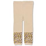 ベビードール ニットレギンス タイツ ヒョウ柄 キッズ ベビー L(110-130cm) ベージュ