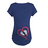 Zhuhaitf 面白いプリントTシャツ Casual Womens Maternity Funny of Pregnancy Loving Child Baby Designer t shirt f