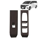 DodoxDIY 新型アルファード40系 ヴェルファイア/ベルファイア40系 アクセサリー カスタムパーツ パワーウィンドウスイッチパネルカバー 内装 車種専用グッズ ABS樹脂製 艶消木目調ブラウン