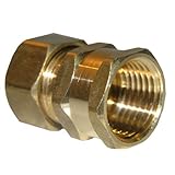 LASCO 17-6657 5/8-Inch Compression by 1/2-Inch Female Pipe Thread Brass Adapter [並行輸入品]