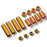 TAGATORON（タガトロン）アルミスペーサーセット（12mm/6mm/3mm/1.5mm 各4個入） (ゴールド)