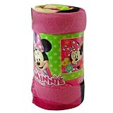 Fleece Throw - Disney - Minnie Mouse - Flower Pop 45x60 Blanket by UPD