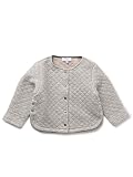 (ユナイテッドアローズ グリーンレーベル リラクシング) UNITED ARROWS green label relaxing 【ベビー】キルトジャカード ラメボーダー カーディガン 38531991