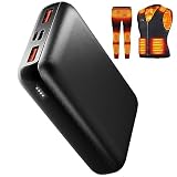mAh 電熱ベスト バッテリー 20000mAh 大容量 5V/3A 安定出力 電熱ジャケット専用モバイルバッテリー 2台同時充電 Type-C/Micro-B入力 2.1A急速充電 残量表示 電熱ベスト モバイルバッテリー 電熱服専用電池 ヒーターベスト バッテリー スマホ充電 携帯充電 小型 軽量 名刺サイズ スマホ充電 携帯充電 機内持ち込み可能 PSE認証済み