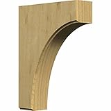 Ekena Millwork BKTW02X06X08CVAL 1 3/4-Inch W by 6-Inch D by 8-Inch H Clarksville Bracket, Alder [並行輸