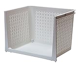 サンコープラスチック 積重ねラック ラコン深型 幅46×奥35×高33cm ホワイト