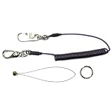 スーパーツール(SUPERTOOL) 安全ロープ(ステンレスワイヤー芯・ダイレクトキャッチフック付) 1kg用 バイオレット AR430DV [安全帯 落下防止 電気工事 高所での安全作業]