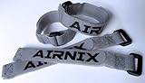 AIRNIX 4 Pack (12" x 3/4") Heavy Duty Sewn Hook & Loop Straps with Buckle [並行輸入品]