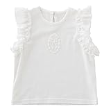 ニシキ  P3388 Sweet girl(スウィートガール) フリル付きTシャツ 95cm ホワイト・P3388-95W