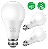 Minger　LED電球　5W/白熱電球40W形相当　明かりセンサー付き　昼白色　常夜灯 暗くなると自動で点灯 明るくなると自動で消灯 450lm　 口金E26/E27 　省エネ　長寿命　3個セット