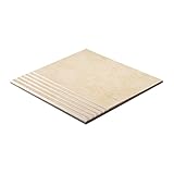 タイル リフォーム タイル デザインタイル 屋外床 寒冷地使用可能 磁器質 アンチスリップ加工 コローレ 300角階段 カラー2 ケース単位（12枚）