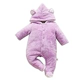 Hzjundasi 新生児 ベビー 動物の形 ロンパース 幼児 フード付き 保暖 防寒 長袖 コットン ジャンプスーツ 秋冬 アウターウェア 出産祝い 服装