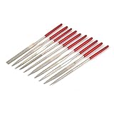 uxcell　ヤスリ　丸型ヤスリセット　グラス　ストーン　メタル　ダイヤモンドコート　ハンディ　ミニ　カービング 140 x 3mm