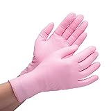 ミドリ安全 ニトリル使い捨て手袋 薄手 粉なし 100枚入 ピンク SS VERTE-760H-SS