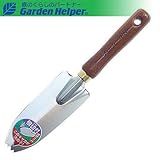 天然木柄 根切り付き補強移植ゴテ(細)メモリ付 Garden Helper G-2W