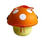 数量限定入荷 子供用 大人用 キノコ ショルダーバック 2way レッド オレンジ グリーン イエロー 4色 キッズ 出産祝い プレゼント ギフト (オレンジ)