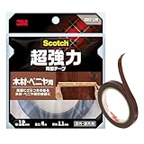 スリーエム(3M) スコッチ 両面テープ 超強力 木材 べニア 用 セミロング 幅12mm 長さ4ｍ SMZ-12R