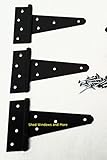Shed Tヒンジ8 " ( Set of 3 )ストラップHeavy Duty w / Screwsストレージ建物、納屋、Sheds Garages