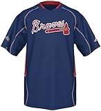 Atlanta BravesマジェスティックメンズFastアクションJersey Navyブルービッグとトールサイズ XX-Large