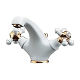 カクダイ 2ハンドル混合栓 洗面用 150-443