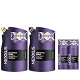 【セット】NEXXUS(ネクサス) ケラフィックスリペア シャンプー+コンディショナー(トリートメント) 詰め替えペア 各320g おまけ付き